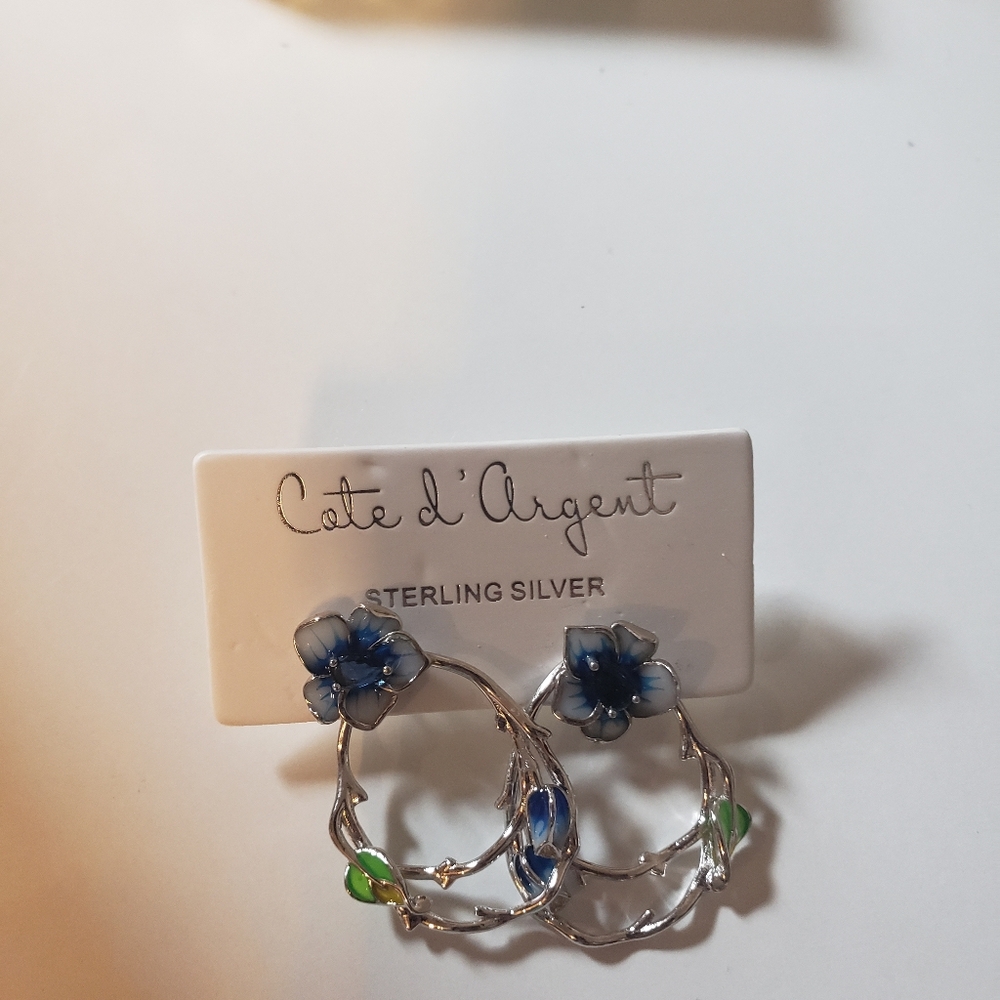 Cote d'Argent Convertible Sterling Silver Earrings